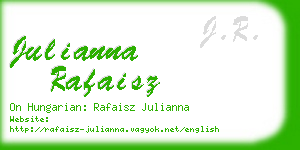 julianna rafaisz business card